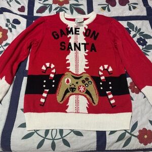 Game On Santa Red Sweater